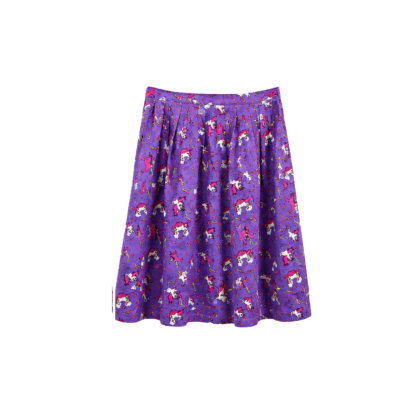 Kookiki Designs Womens Size 12 Purple Unicorn Print Skirt