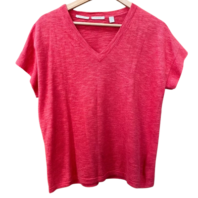 Trenery Pink V-Neck Knit Top Size S