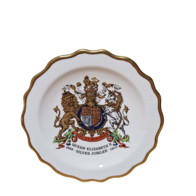 Royal Stafford Bone China Silver Jubilee Commemorative Plate 