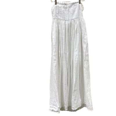 Seed Heritage White Scalloped Hem Strapless Dress Size 10