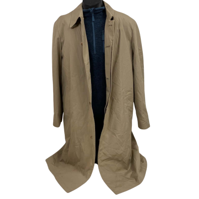 Mens London Fog Trench Coat Size 97 Beige 