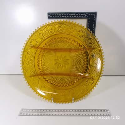 XXL Amber Platter Serving Plate 