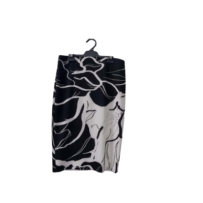 Frank Lyman Women's Size 14 Pencil Skirt Black  / Off White 