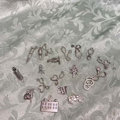  Womens Other Silver Tone Assorted Charms
