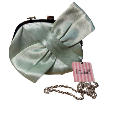 BNWT Kate Hill Bow Clutch Mint Green
