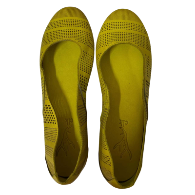 ELK Perforated Ballet Flats Yellow