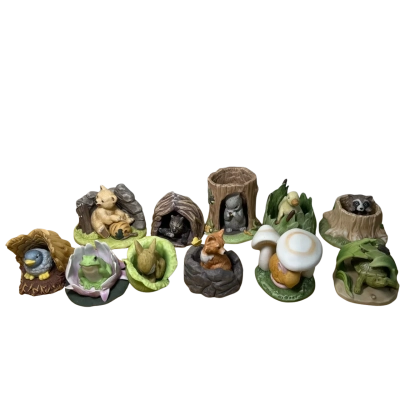 Franklin Porcelain Woodland Surprises Figurine Set