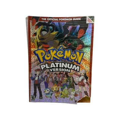 Pokémon Platinum Version Offical Strategy Guide FRONT CORNER TORN