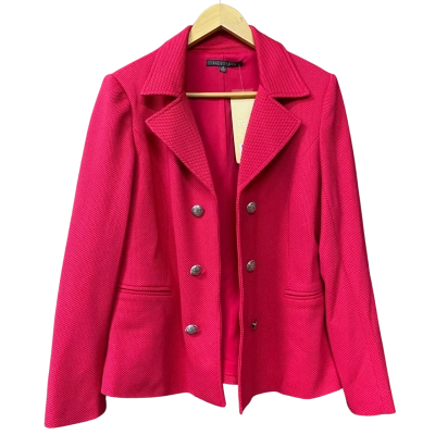 BNWT Liz Jordan Womens Size 10 Pink Open Jacket  