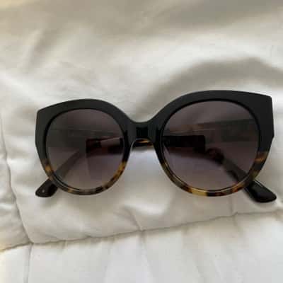 TOMS Womens Polarised Sunglasses Black Tortoise Fade