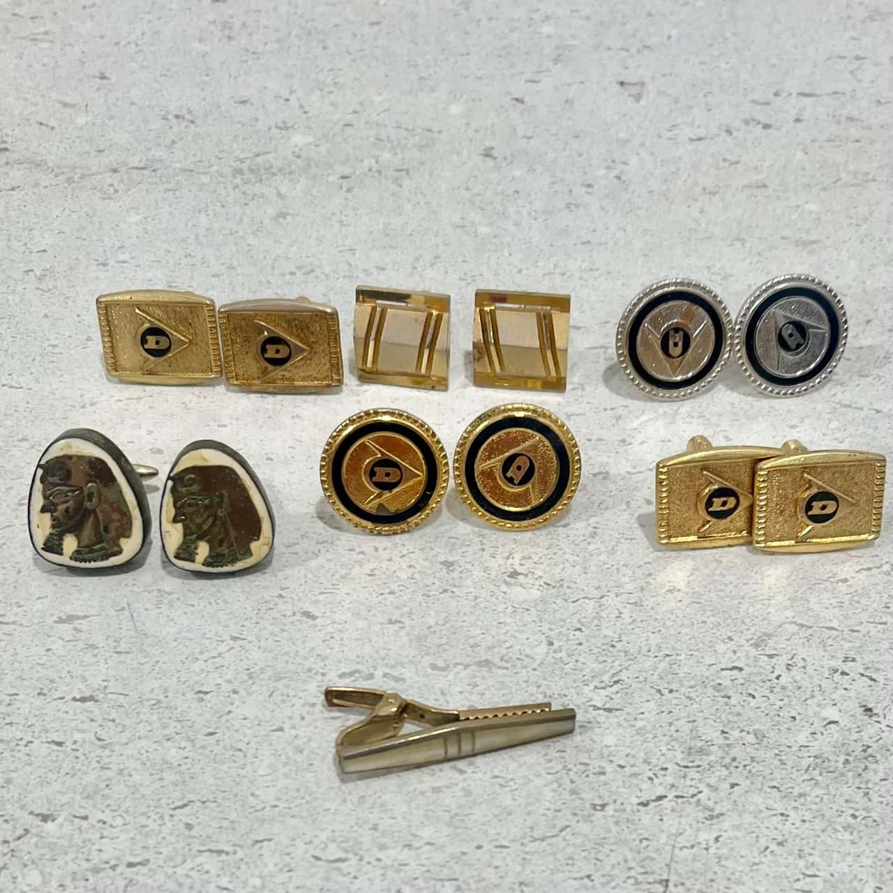 Vintage Cuff Links x 6 pairs & 1 tie pin(s) - Used Good | Salvos Stores