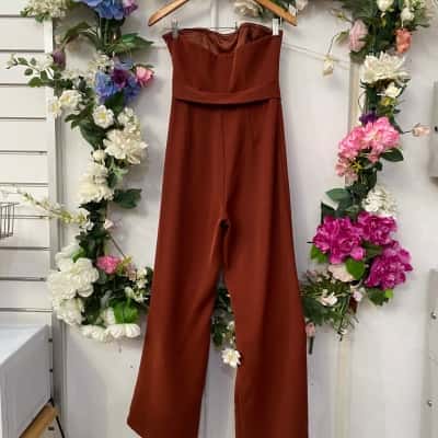 Mossman Womens  Size 8 Jumpsuit Brown 