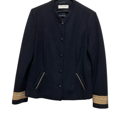 Gerry Weber Women's  Size 14 Cropped Jacket Black  / Gold 