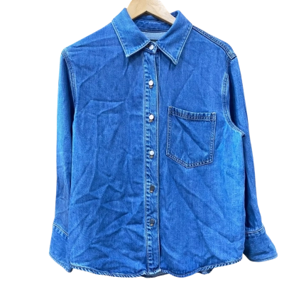 Country Road Blue Denim Long Sleeve Shirt Size 8