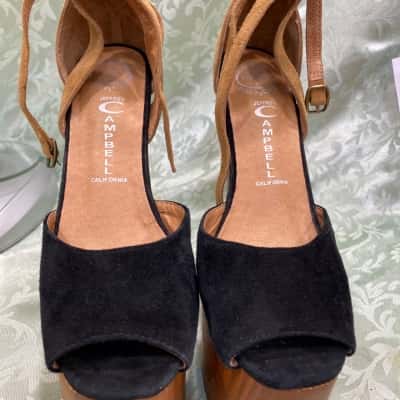 Jeffrey Campbell Womens  Size 36 Heelless Sandals Black  