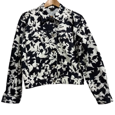Yarra Trail, Womens, Size 10, dark navy blue collared button up jacket