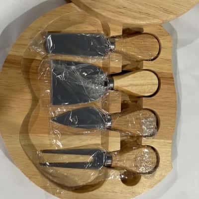 Cheese & Fruit Board with utensils 