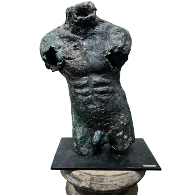 Margaret Dimoff Bronze Sculpt with Pillar.