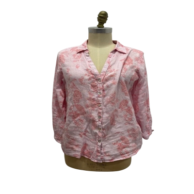 Cynthia Rowley Womens  Size S Long Sleeve Top Pink  