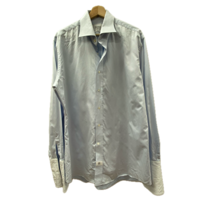  Emmett London Mens  Size L Blue Shirt