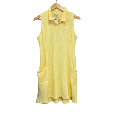 Adidas Womens  Size M Golf Dress  Yellow RRP $90