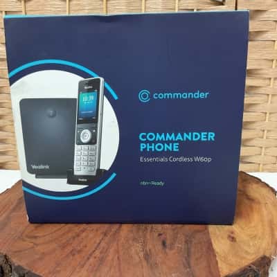 NEW Commander Phone Essentials Cordless W60p VoIP DECT IP phone system Yealink home office work business 