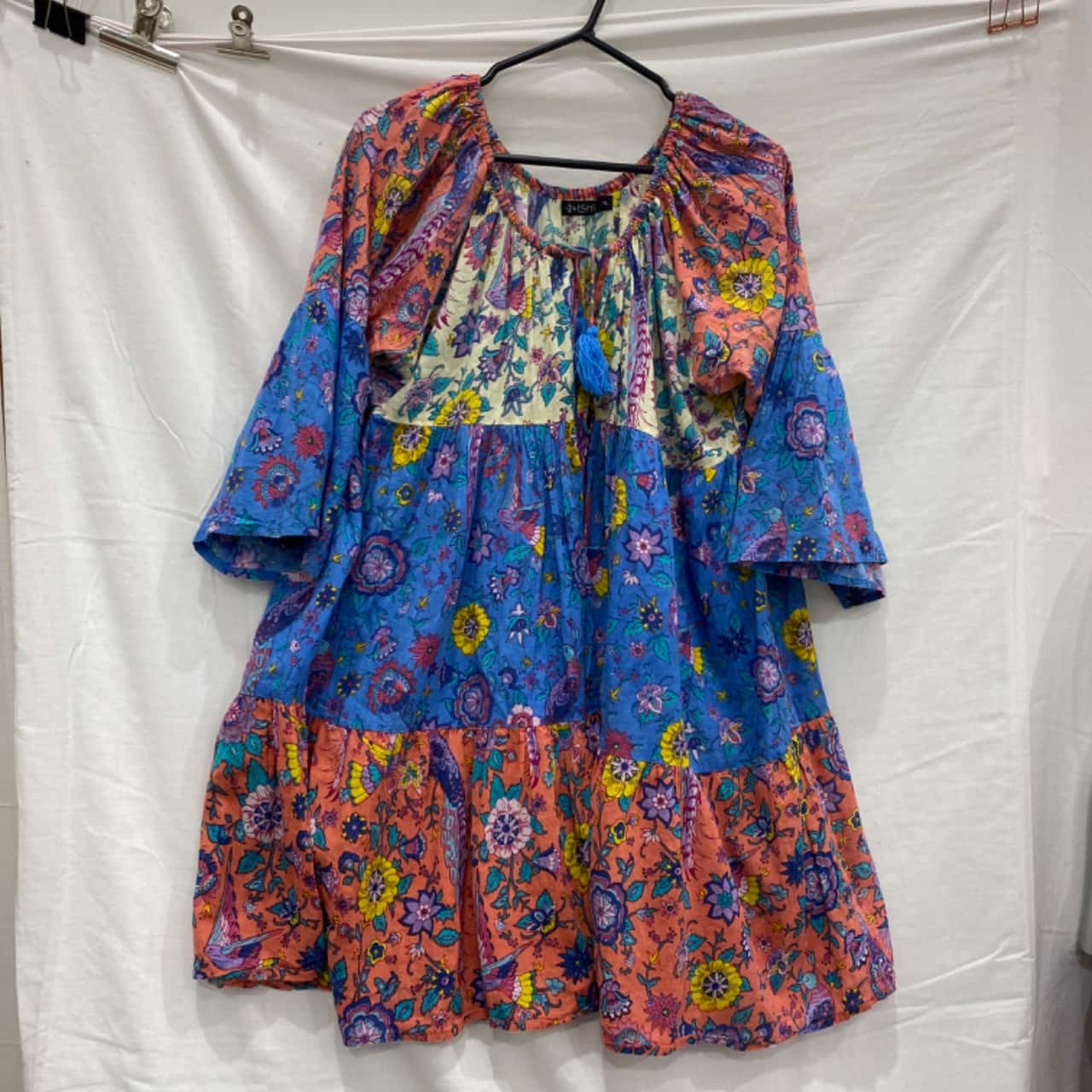 Ishiikaa Hand-Embroidered Floral Shirt Dress