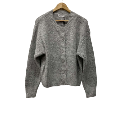 Ebby And I Lilian Knitwear Size 14 / L Button-down Cardigan Grey 