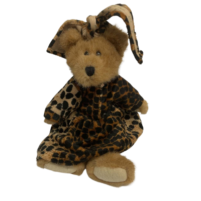 Settler Bear - In Leopard Dress and Head Tie
