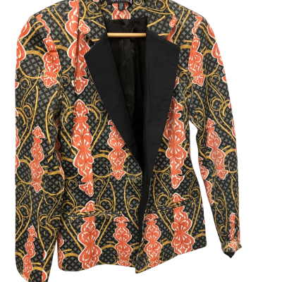  Toi Et Moi Sydney    lined Cotton Linen Polyester Metallic Size 10 Blazer