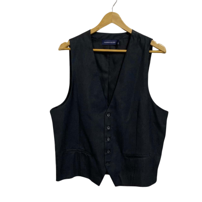 Tarocash Mens  Size L ‘Marlin’ blue waistcoat 75% Polyester, 25% Rayon 