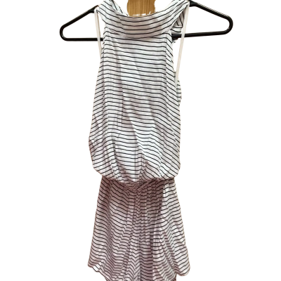 Faithful Womens  Size S Halter Neck Dress / Sleeveless Dress placement Dress Black  / Multicoloured / White