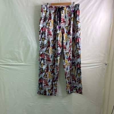 Peter Alexander x Marvels Guardians of the Galaxy Mens Size XL Straight Leg Pants Blue / Multicoloured BNWT