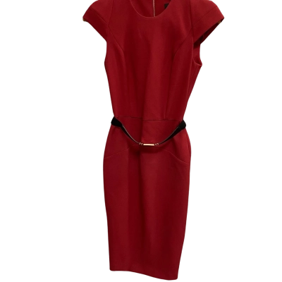 Cue Womens  Size 6 Work Dress Red 