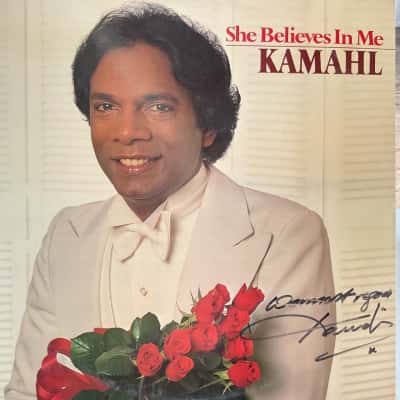 Kamahl “She Believes in Me” Vintage Autographed 12” Vinyl