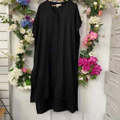 ELK Womens  Size 16 Maxi Dress Black  