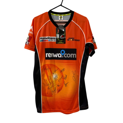  Mens BBL signed shirt. Size M Black / Orange 