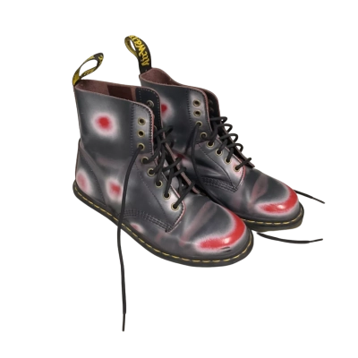 Women’s Vintage Rub-off Doc Martens Size 8 Navy Blue Boots