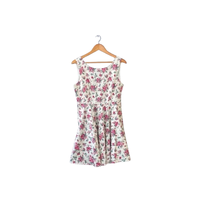 Princess Highway Size 12 Sleeveless Dress Cream/Floral/Multicoloured/Pattern