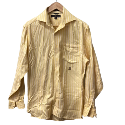 Tommy Hilfiger Mens  Size S Long Sleeve Shirt Striped / White / Yellow I