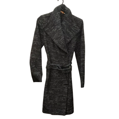 Thurley Wool Blend Winter Coat Black  