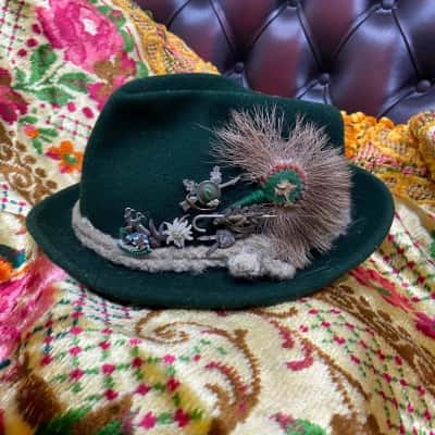 Vintage Fobel Liechtenstein Hat with Badges