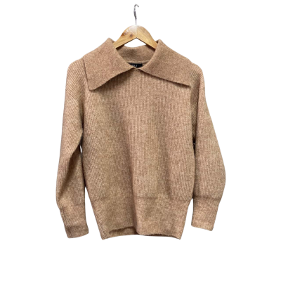 Cable Melbourne Womens  Size XS Mohair-blend Jumper Brown 