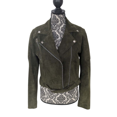 Apostl  Womens  Size M Cropped Jacket Green 