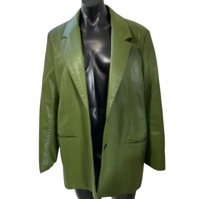 Zara Womens  Size L Open Jacket Green 