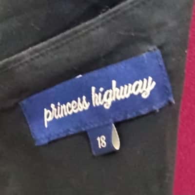 Princess Highway Womens  Size 18 Short Sleeve Playsuit Black  