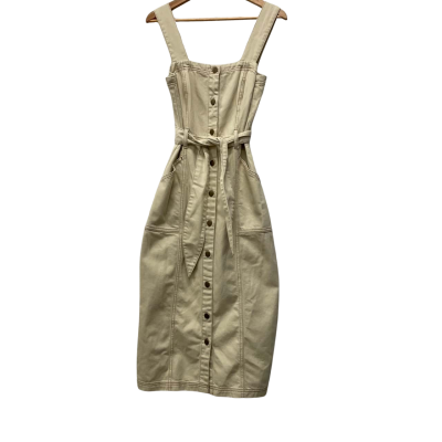 Staple the Label Womens  Size 10 Denim Dress Beige 