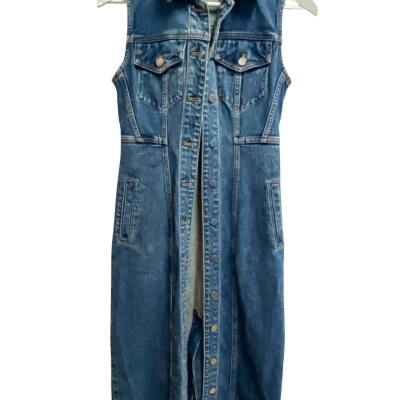 Witchery Womens  Size 4 Denim Dress / Sleeveless Blue Maxi