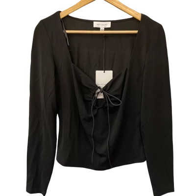 Witchery Womens  Size S Long Sleeve Top Black  