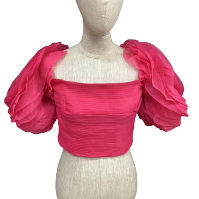 AJE Womens  Size 16 Off-the-shoulder Top Pink  